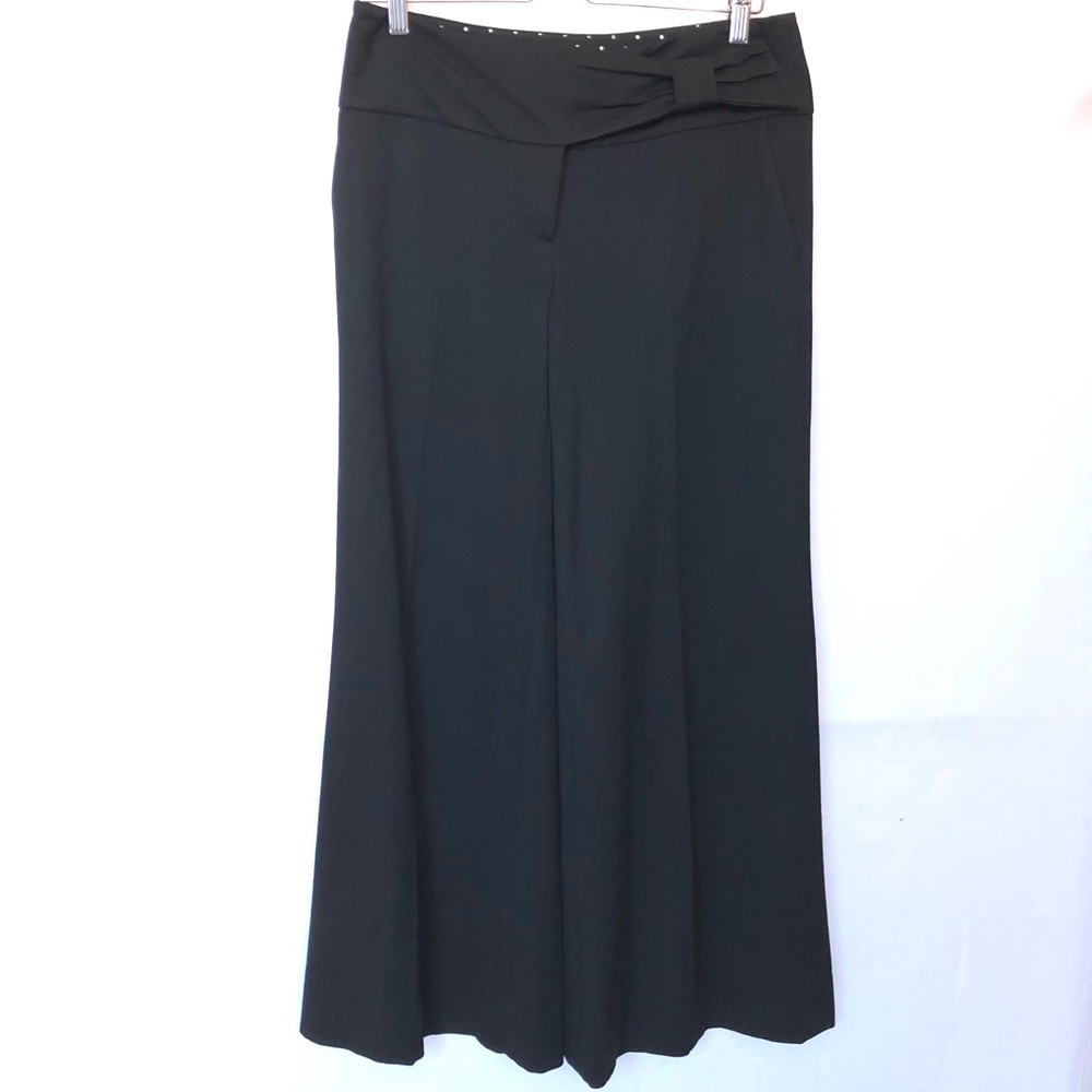 Anthropologie Elevenses Wide Leg Black Pants 4
